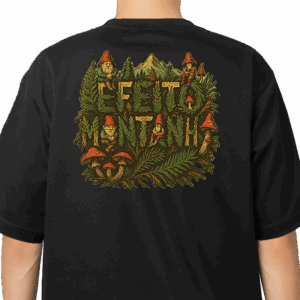 Camiseta Mushroom Preta